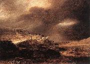 Stormy Landscape Rembrandt